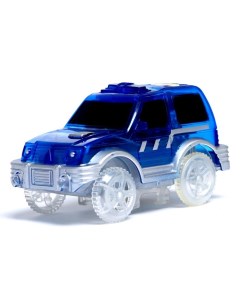 Машинка игрушечная для гибкого трека Magic Tracks с зацепами для петли цвет синий Кнр