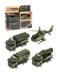 Набор военной техники Транспорт инерционный в комплекте 4штуки 651887 Наша игрушка