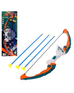 Лук игрушечный Ниндзя стрелы с присосками пластик в коробке 949 2 Кнр