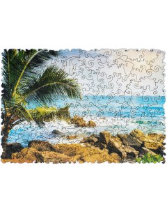 Деревянный пазл Тропический Пляж 23 x 16 см 125 деталей S Unidragon