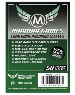 Протекторы для настольных игр Mayday Premium Card Game 63 5x88 50 штук Mayday games