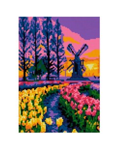 Набор для творчества Алмазная мозаика Долина тюльпанов 21 30 см Ам 089 Лори
