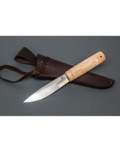 Туристический охотничий нож Якутский средний сталь 95х18 береза ручная работа Ворсма