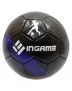 Мяч футбольный UNDERGROUND 5 черно синий Ingame