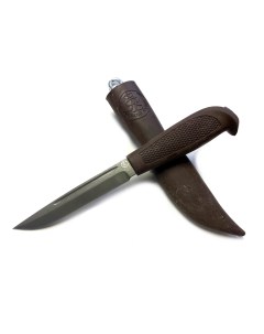 Нож Финка 108 D2 резинопластик цвет коричневый Русский булат