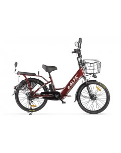 Электровелосипед Green City e Alfa New год 2023 цвет Коричневый Eltreco