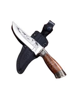 Нож кавказский туристический Скиф с ножнами гардой сталь 40х13 14 см Кизляр