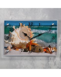 Часы настенные серия Море Ракушки 30х20 см Сюжет