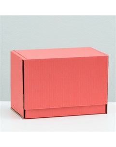 Коробка самосборная красная 26 5 х 16 5 х 19 см Upak land