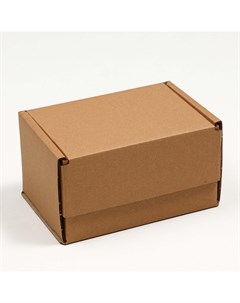 Коробка самосборная бурая 17 x 12 x 10 см Nobrand