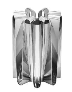 Подставка интерьерная ваза 299 091 19 см серебро Металл Lenardi