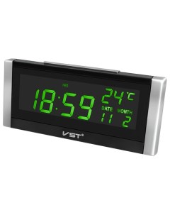 Часы электронные настольные 731W с зеленой подсветкой Vst