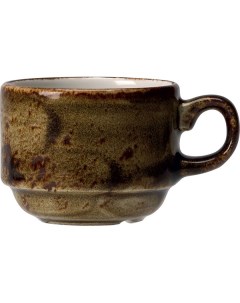 Чашка чайная Крафт 0 225 л 8 см коричневый фарфор 11320217 Steelite