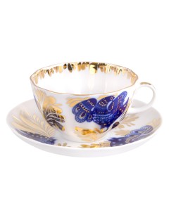 Чашка с блюдцем чайная ИФЗ Золотой сад 250 мл Императорский фарфоровый завод