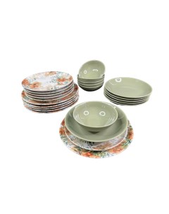 Набор столовой посуды 24 предмета на 6 персон ADORA Турецкий фарфор Porline porselen