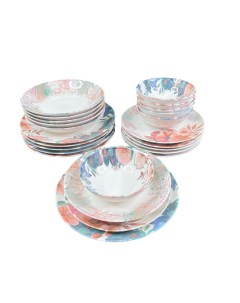 Набор столовой посуды 24 предмета на 6 персон DIANA Турецкий фарфор Porline porselen