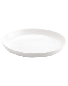 Тарелка десертная Лайнз Q1896 белая стеклянная 19 см Luminarc
