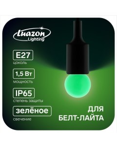 Лампа светодиодная G45 Е27 1 5 Вт для белт лайта зеленая наб 20 шт Luazon lighting