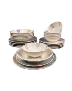 Набор столовой посуды 24 предмета на 6 персон PEIGAR Турецкий фарфор Porline porselen