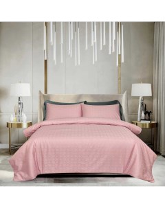 Комплект постельного белья 1 5 спальный pink geometric Pappel