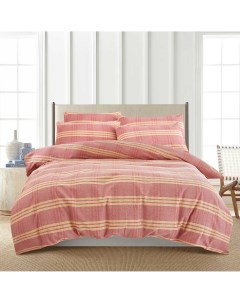 Комплект постельного белья 2 спальный red yellow stripe Pappel