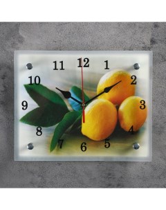 Часы настенные серия Кухня Лимонный аромат 20х25 см Сюжет