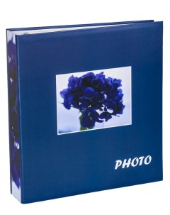 Фотоальбом Цветочная мелодия синий на 100 магнитных страниц 23х28 см Veldco