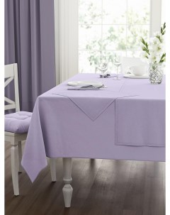 Набор кухонный фиолетовый скатерть салфетки 140х180 см 40х40 см 4 шт Guten morgen