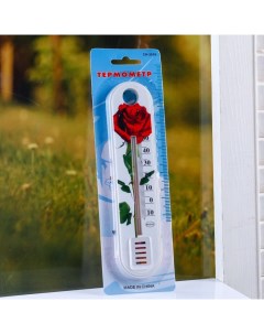 Пластиковый термометр комнатный Цветок в блистере 10 50 МИКС Добропаровъ