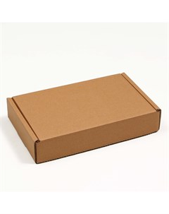 Коробка самосборная бурая 26 5 x 16 5 x 5 см Nobrand