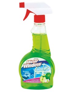 Средство для мытья стекол Mister Window Зеленое яблоко 500 млх12 Romax