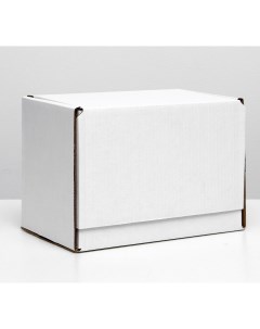 Коробка самосборная белая 26 5 х 16 5 х 19 см Nobrand