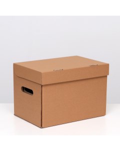 Коробка для хранения А4 бурая 32 5 x 23 5 x 23 5 см Nobrand