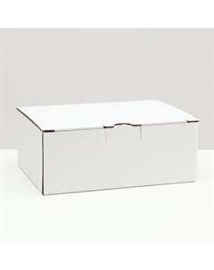 Коробка пенал белая 26 х 19 х 10 см Nobrand