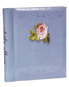 Фотоальбом Розы серо голубой на 60 магнитных страниц 23х28 см Veldco