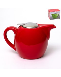 Чайник с фильтром серия Феличита глазурь красный 1300 мл Elrington