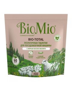Таблетки для посудомоечной машины BIO MIO Bio Total Эвкалипт 60шт Biomio