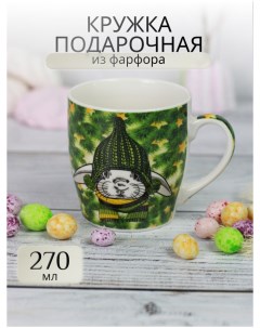 Кружка подарочная для чая Пасхальный кролик 221 08050 02 270 мл Olaff