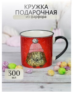 Кружка подарочная для чая Пасхальный кролик 221 08033 02 300мл Olaff