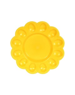 Тарелка для яиц цвет желтый Беросси