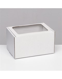 Коробка самосборная белая 17 x 12 x 10 см Nobrand