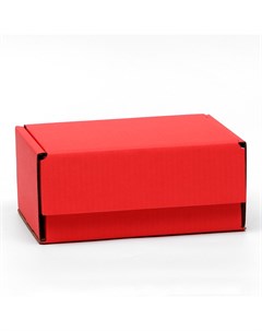 Коробка самосборная красная 22 х 16 5 х 10 см Upak land