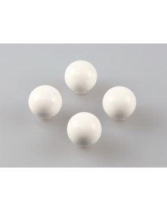 Комплект 4 ручек кнопок для мебели RK 1694 32 WT керамика шар белый Brante