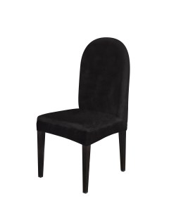 Чехол на стул с круглой спинкой Бруклин черный 6 шт Виктория хоум декор