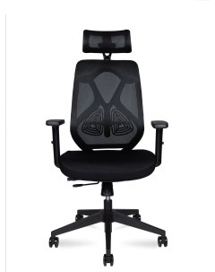 Компьютерное кресло Имидж black черный пластик черная сетка черная ткань Norden