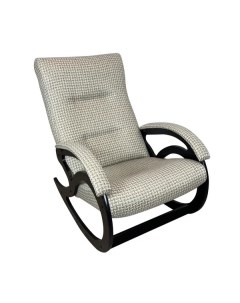 Кресло качалка Классика с обивкой из рогожки цвет бежевый Solarius