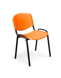 Стул UP_EChair Rio ИЗО черн пластик оранжевый Easy chair