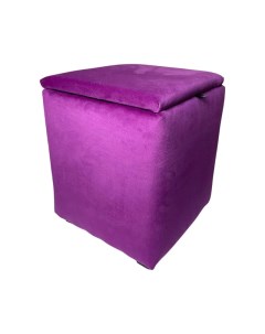 Пуфик Arrau с ящиком для хранения квадратный фиолетовый 40х40х40 Arrau-furniture