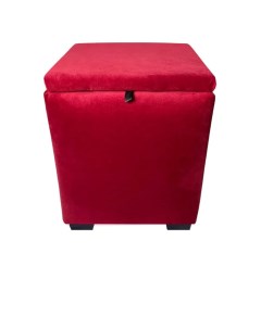 Пуфик Arrau с ящиком для хранения квадратный красный 40х40х40 Arrau-furniture