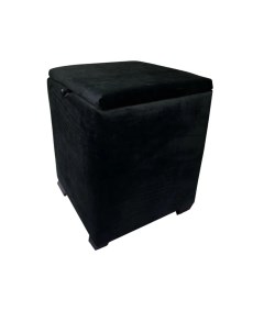 Пуфик Arrau с ящиком для хранения квадратный черный 40х40х40 Arrau-furniture